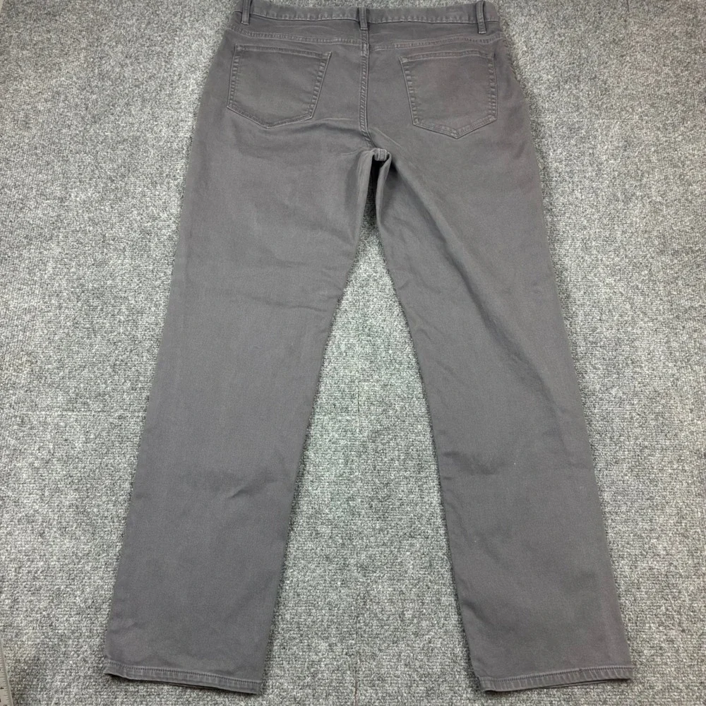 Banana Republic Mens Aiden Pant Size 34x32 Dark Gray Slim Fit Chino Trousers